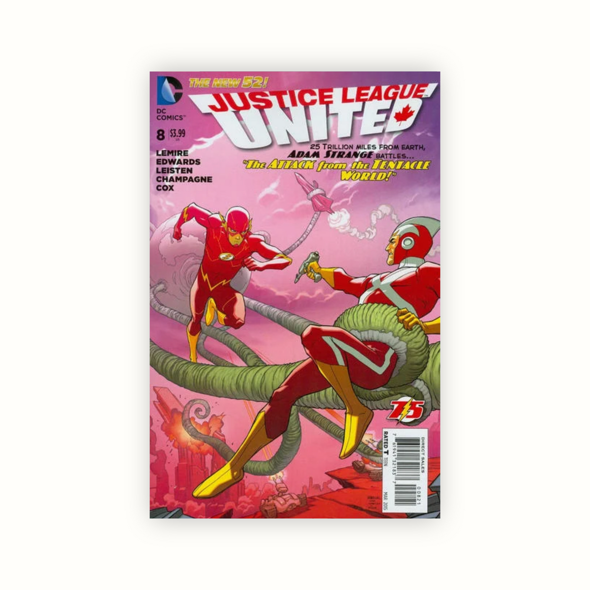 Justice League United #8 Flash Cover (2015)